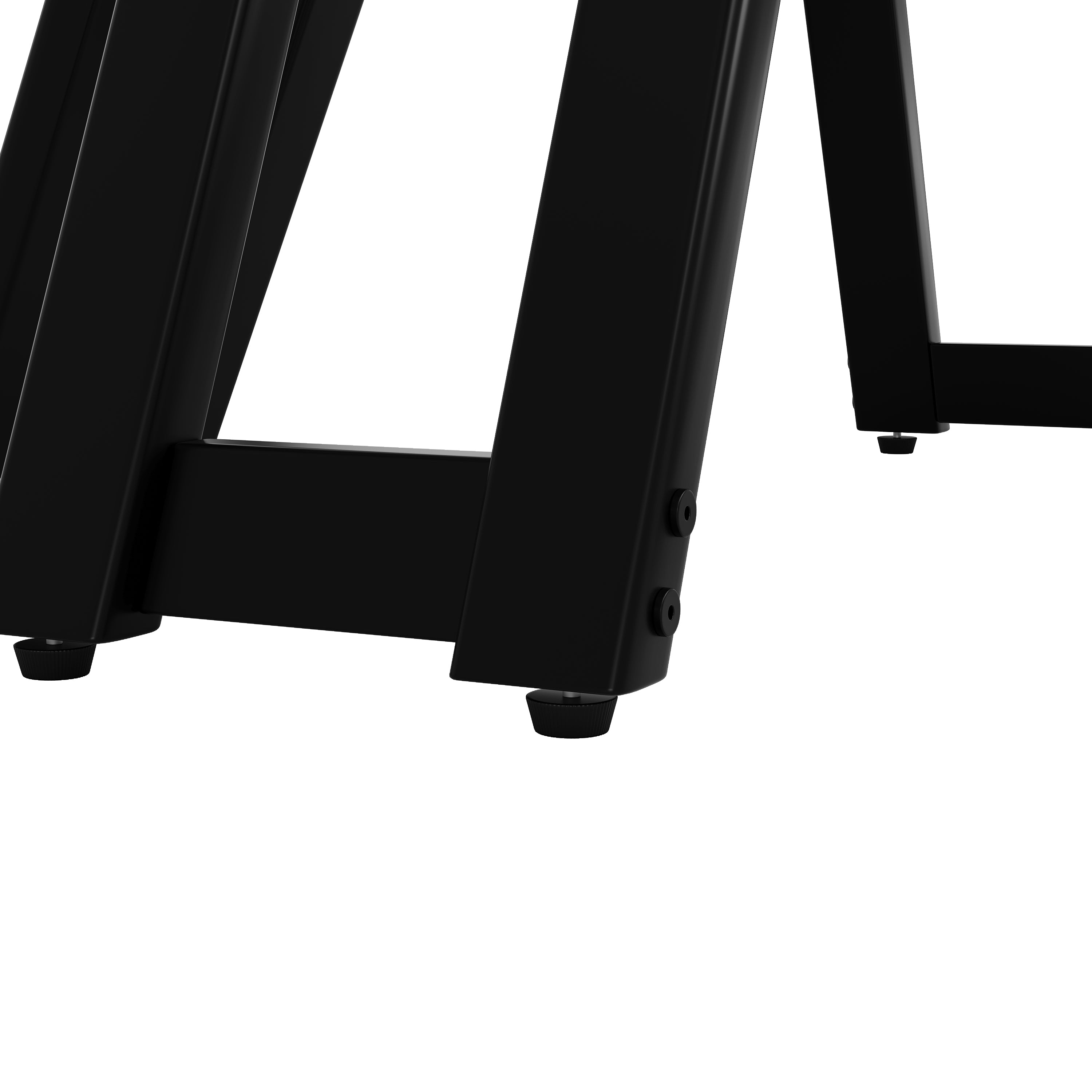 Round Dining Table 100cm 4-6 Seater - Black Legs Marbled MDF