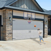 Wall Mounted Basketball Hoop, Adjustable Height Shatterproof Heavy-Duty Steel