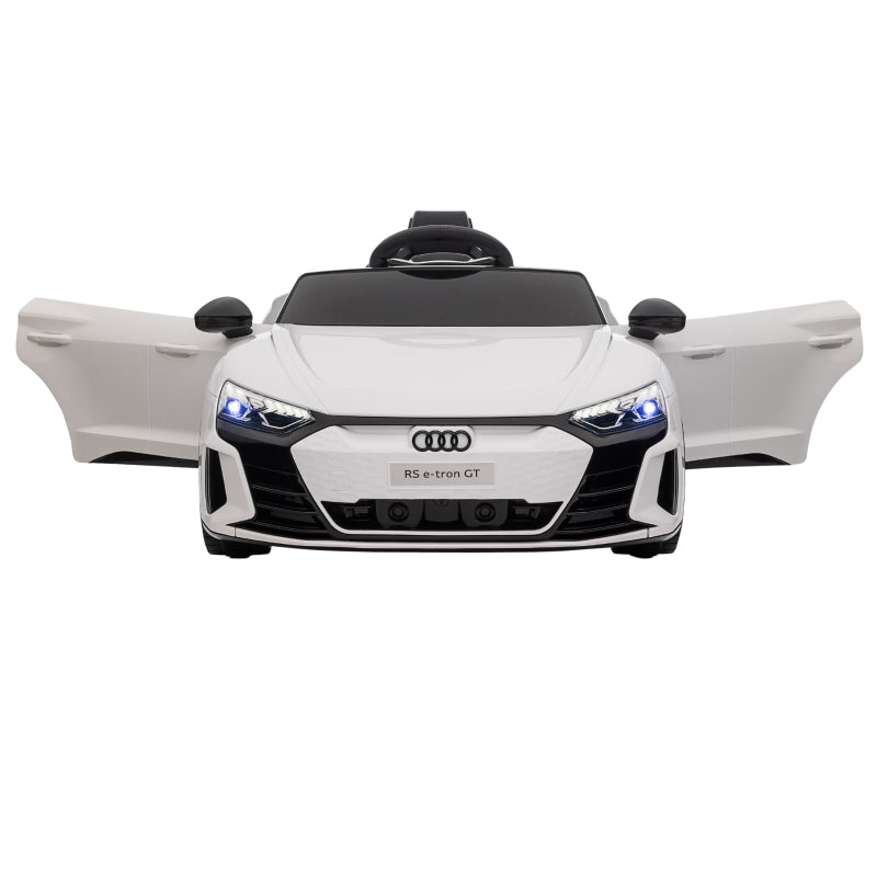 Audi RS e-tron GT Children's Electric Car with Remote Control and Music, White