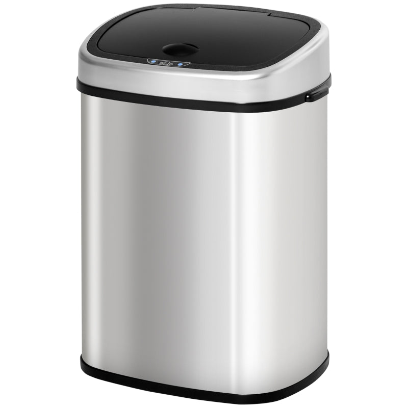 Kitchen Sensor Dustbin Automatic Touchless 48L Stainless Steel Silver