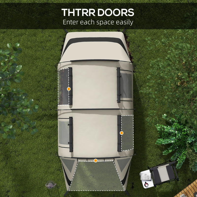 Four Man Two Room Blackout Tent, Khaki