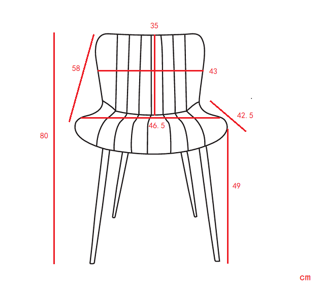 Dining Chairs Set of 4 Modern Armchairs Black Faux Leather