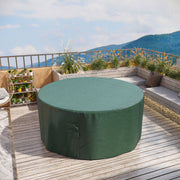 Garden Patio Furniture Set Round Cover, Large Waterproof 600D Oxford, Green