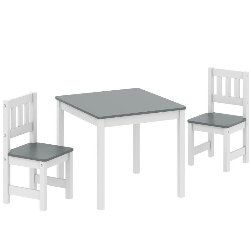 Children's Table Set 3-Piece 56x52x48 cm - Grey