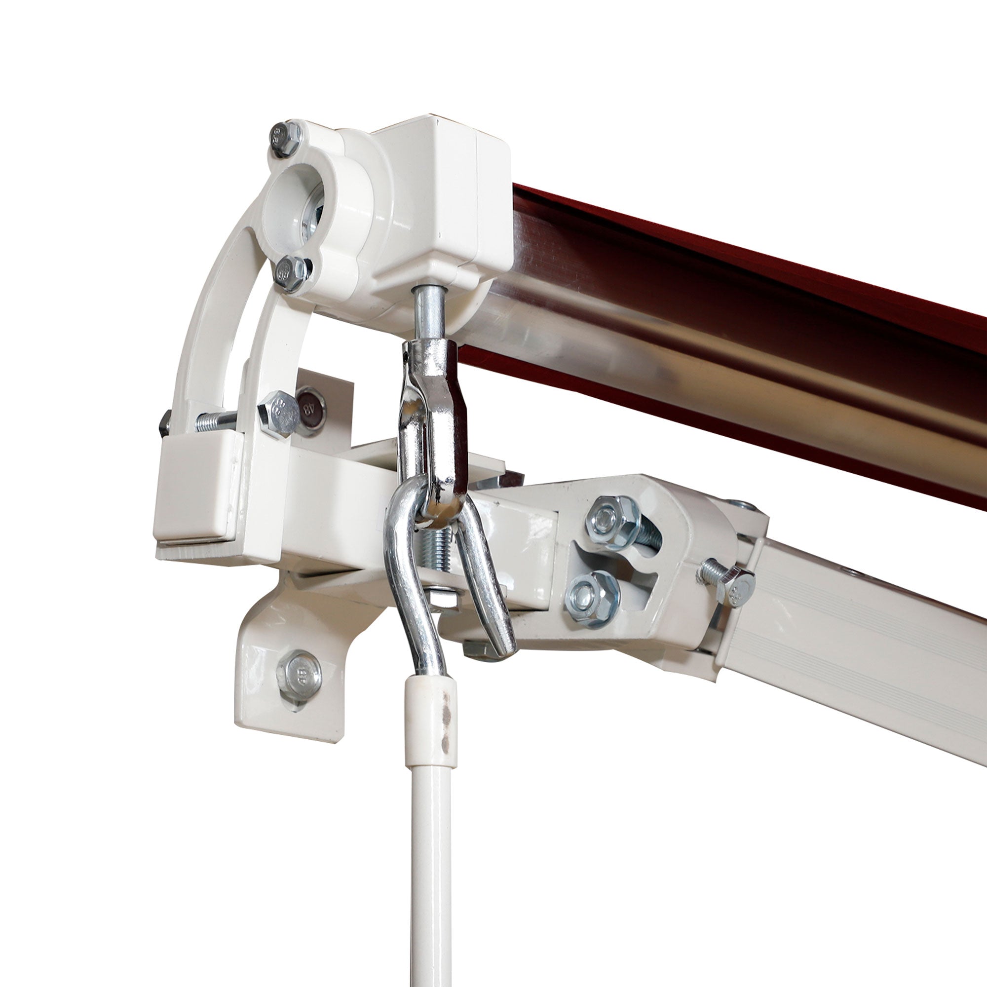 Manual Retractable Patio Awning Shelter, UV Protection 2.5x2m