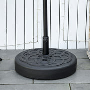 Parasol Base Round Fillable up to 35kg Stand Ø38/48mm Black