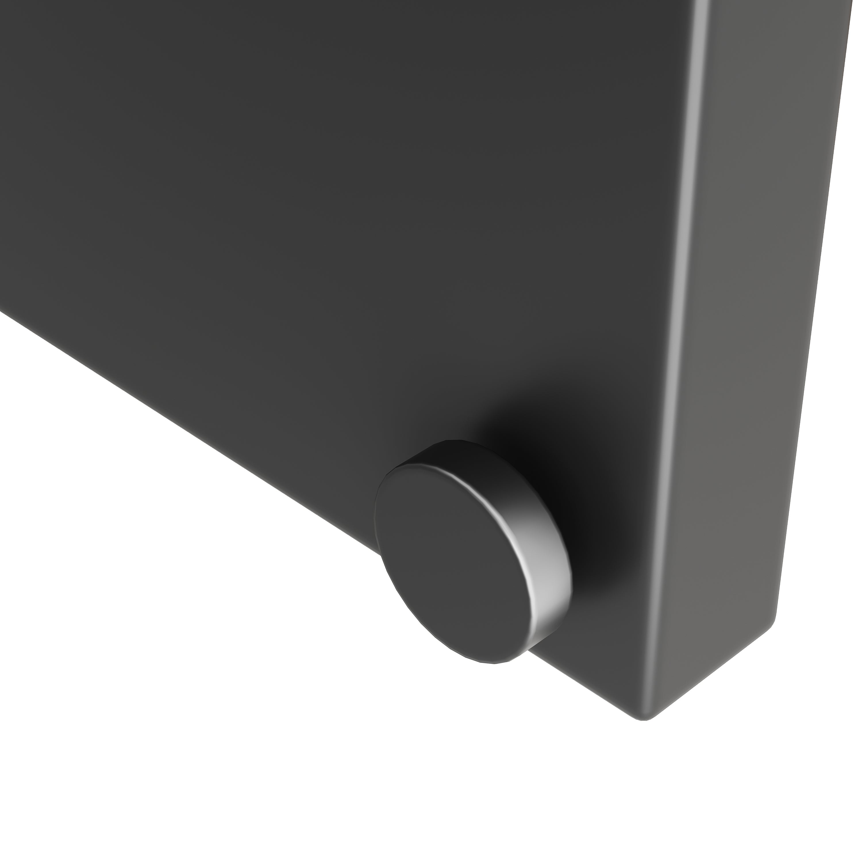 Extendable Dining Table with X-Design for 4-6 People, Black Marble Look