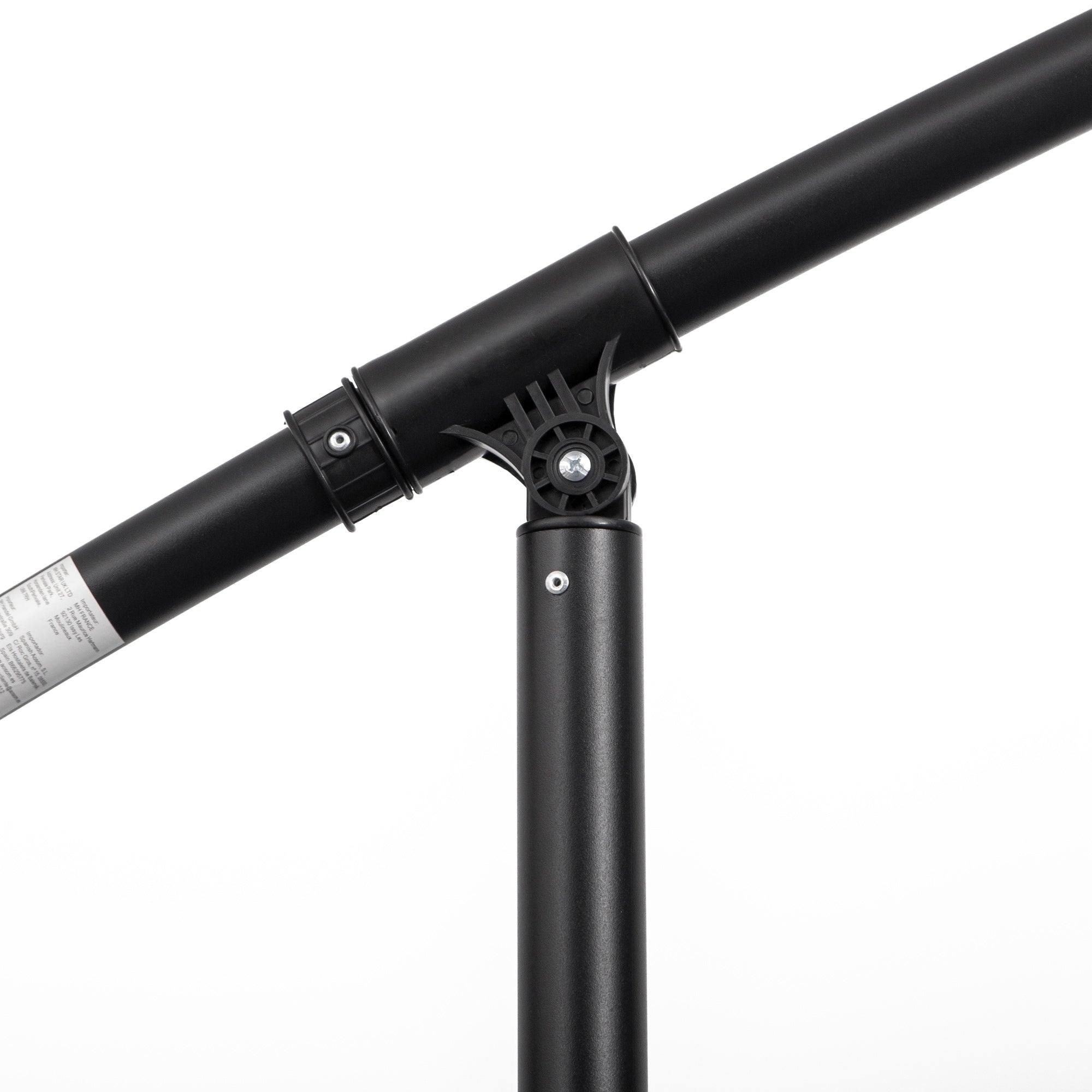 Cantilever Umbrella 3m 18 Ribs Vents Adjustable Patio Light Grey