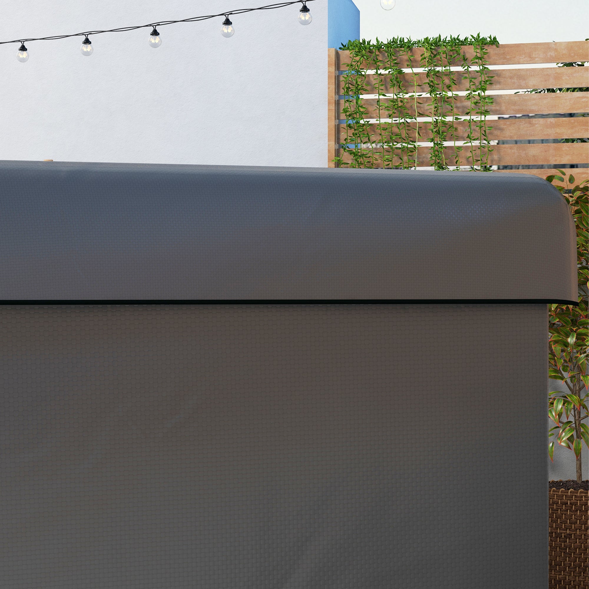 Patio Swing Chair Bench Cover Waterproof Anti-UV, Dark Grey