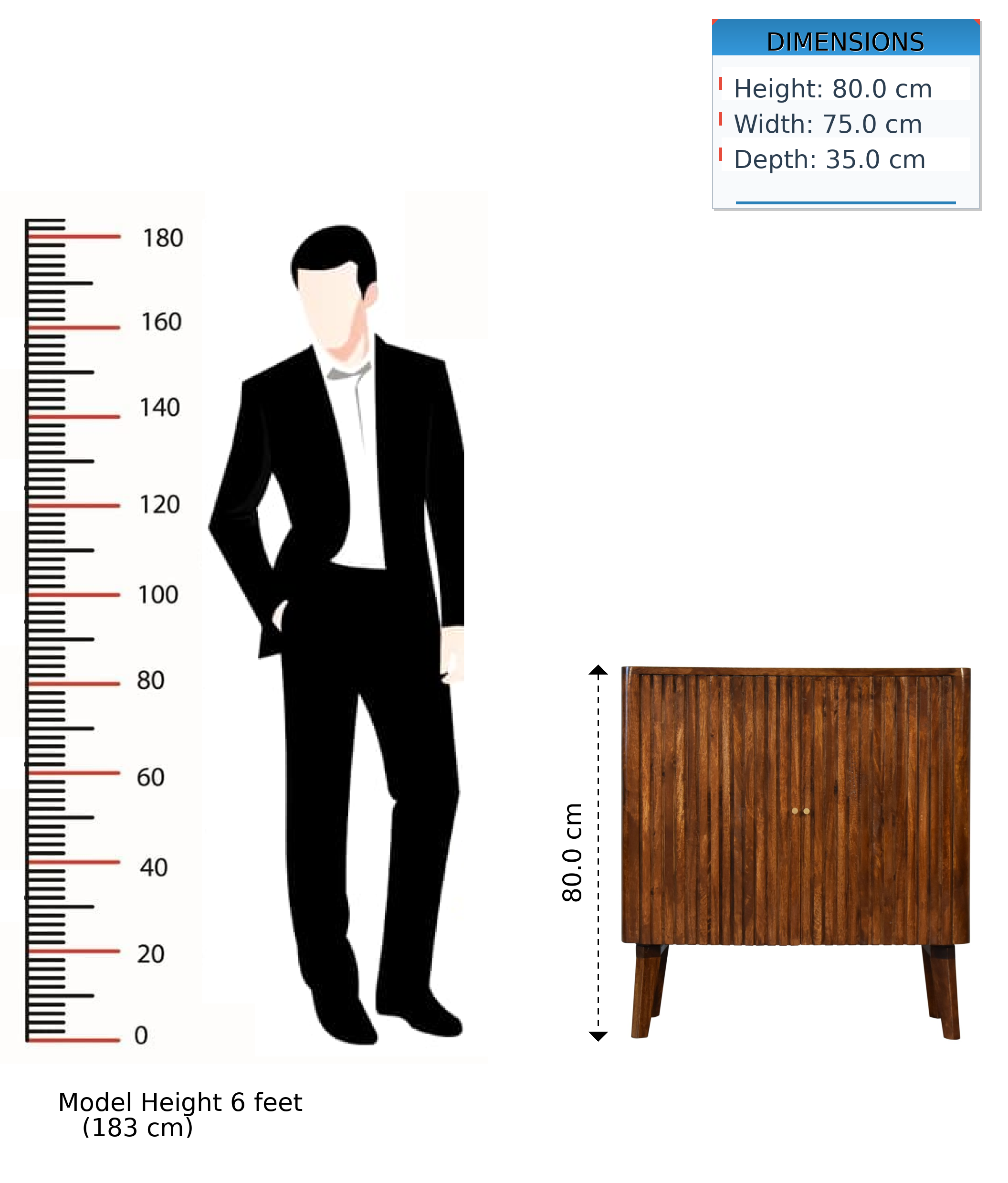 Reeve Cabinet Solid Mango Wood