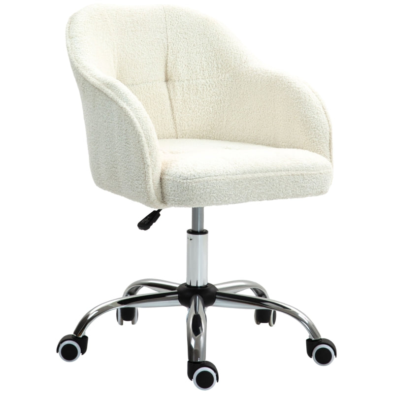 Teddy Fleece Office Chair 46-56 cm - Cream