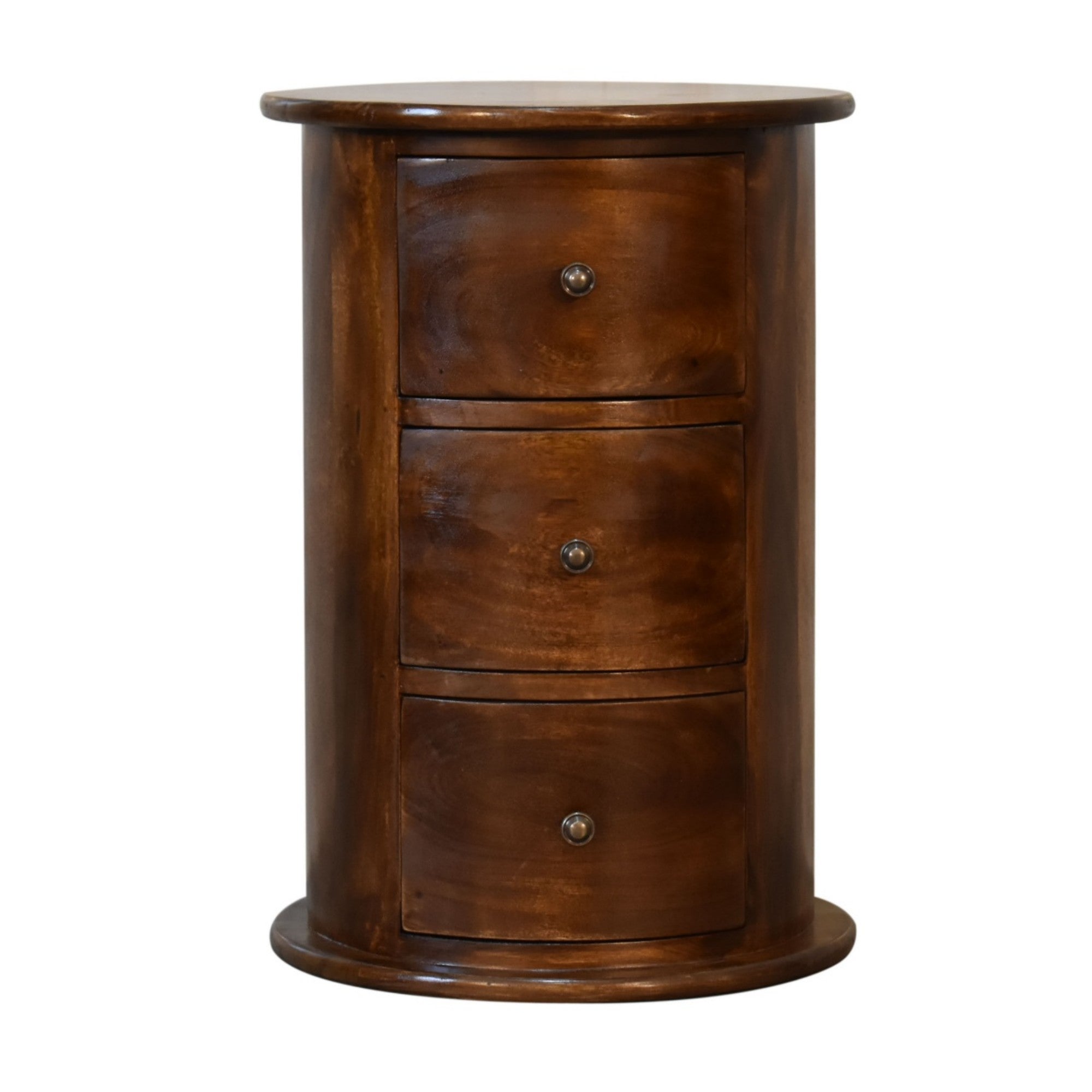 Darcy Bedside, 1 Drawer, Solid Wood Dark Brown