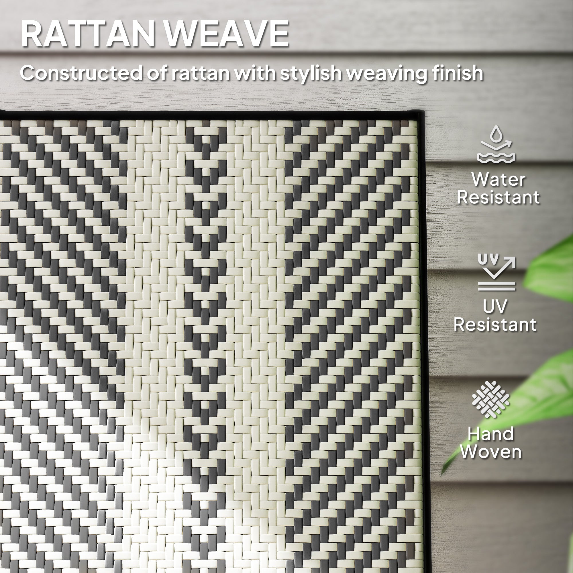 Rattan Garden Chairs Reclining Black