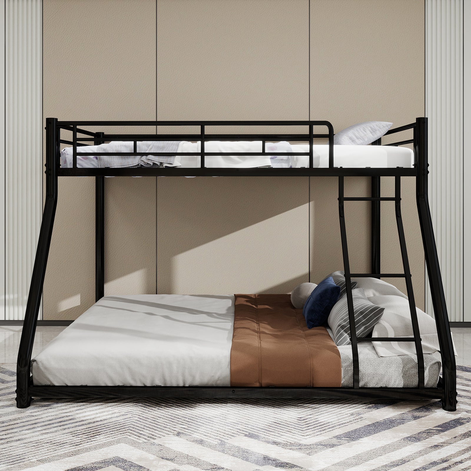 Bunk Bed, Twin Over Full, Metal