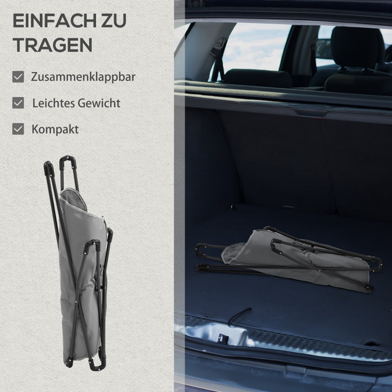 Foldable Camping Chair 120kg Load Capacity, Portable, with Armrests