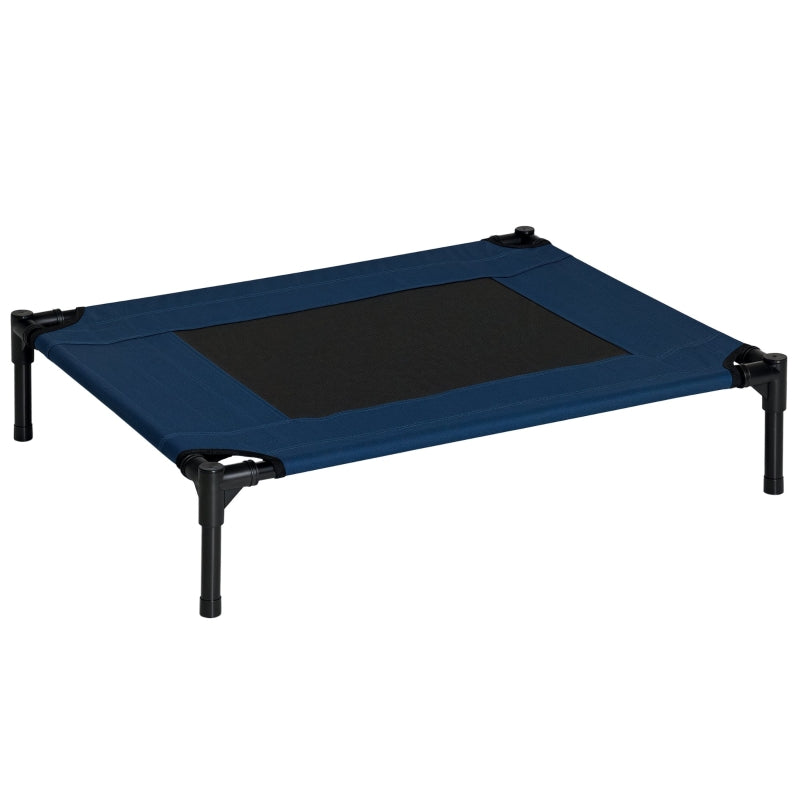 Dog Bed Outdoor Elevated, Steel Oxford Fabric Blue