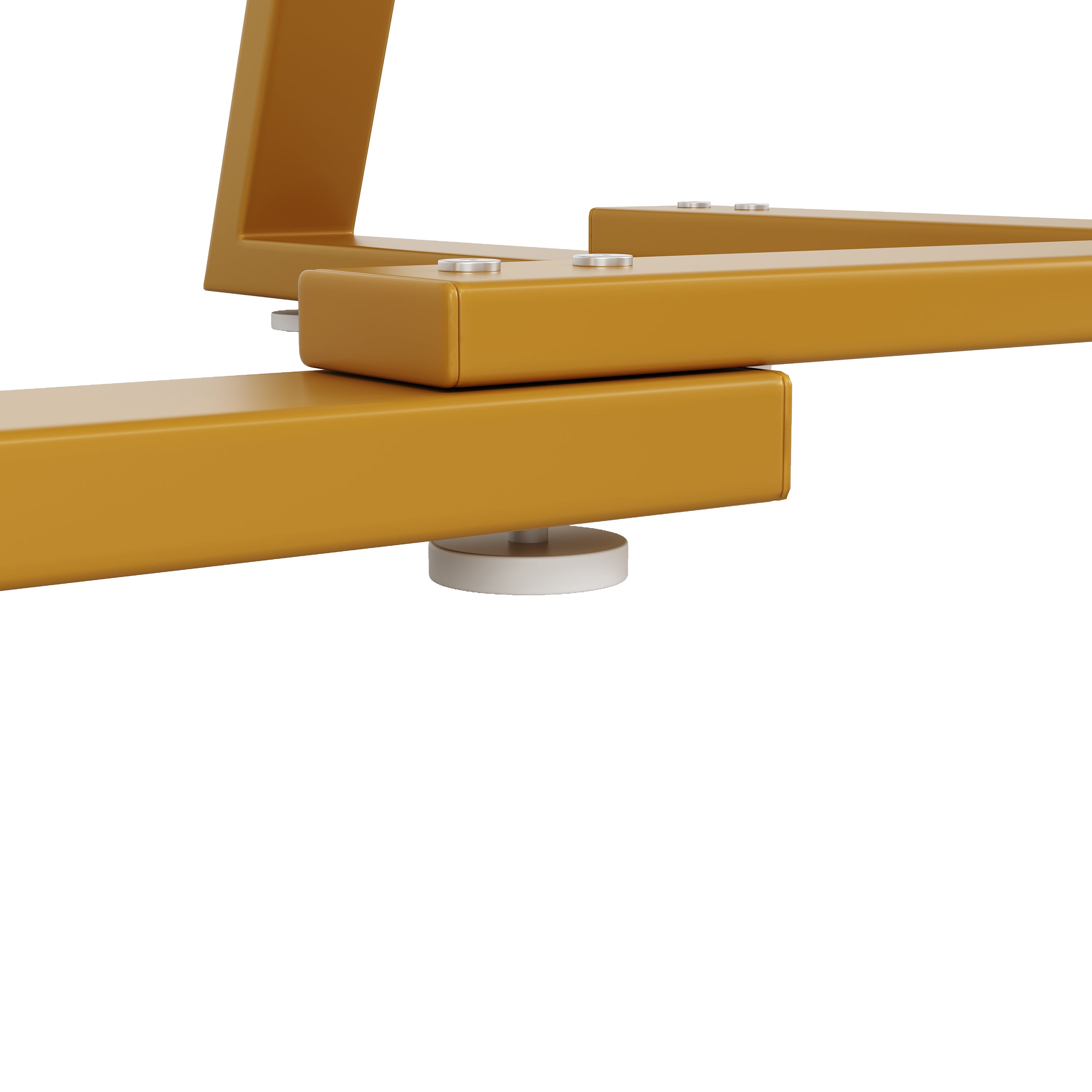 Round Dining Table Metal Legs Marble Look - Black/White