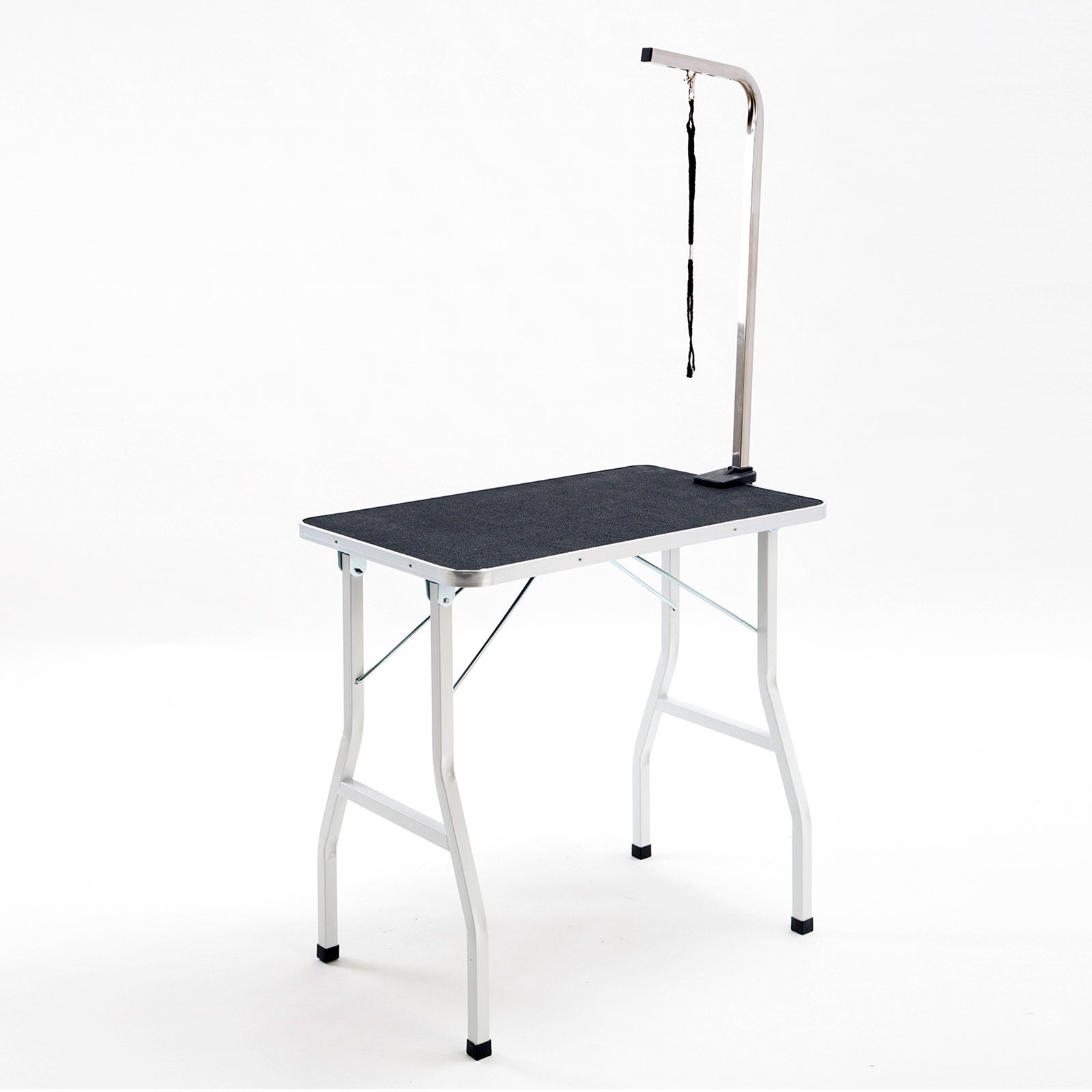 Pet Grooming Table, Foldable with Arm, Rubberized Surface