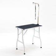 Pet Grooming Table, Foldable with Arm, Rubberized Surface