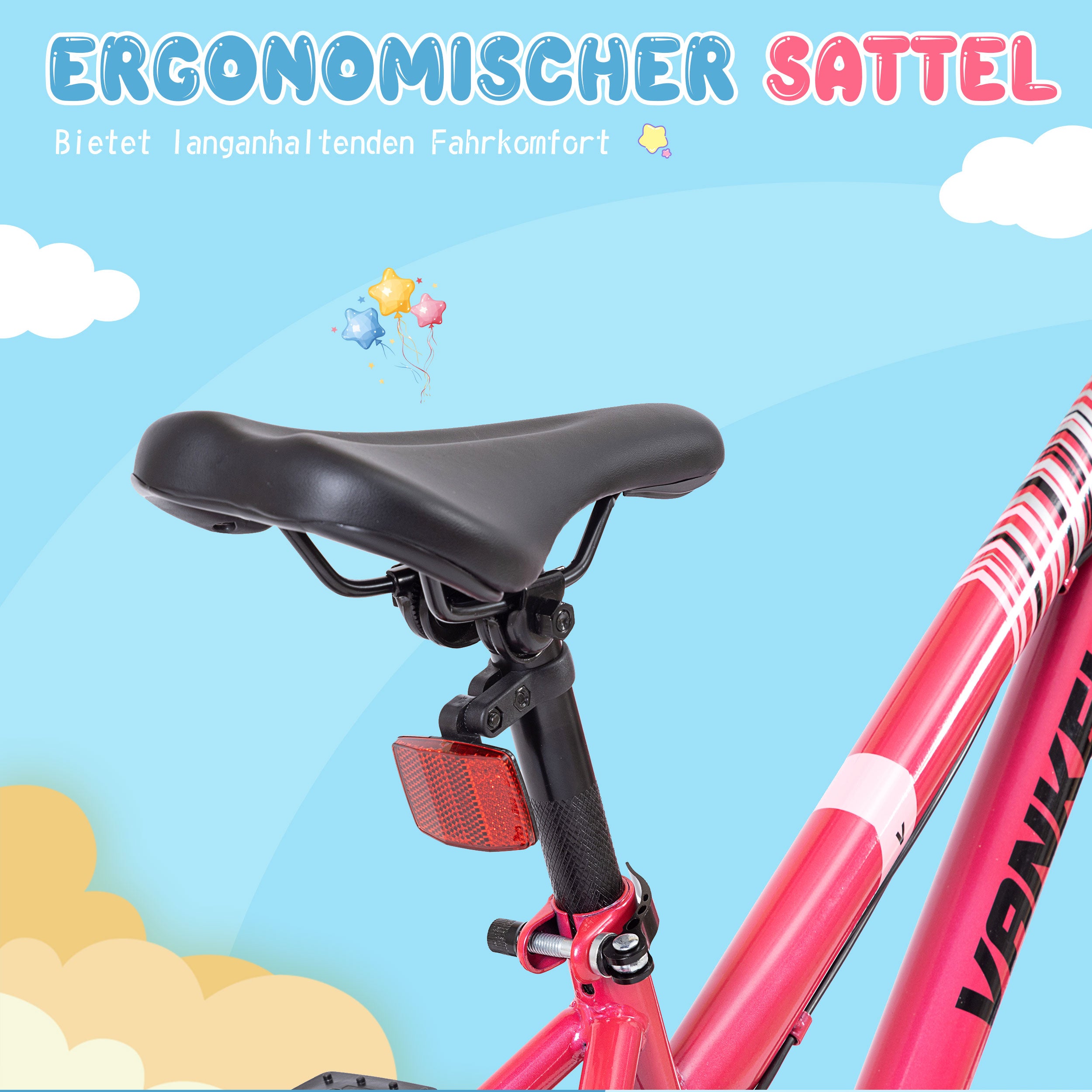 20-inch Children's Mountain Bike with 6-Speed Derailleur and V-Brakes, For Boys and Girls