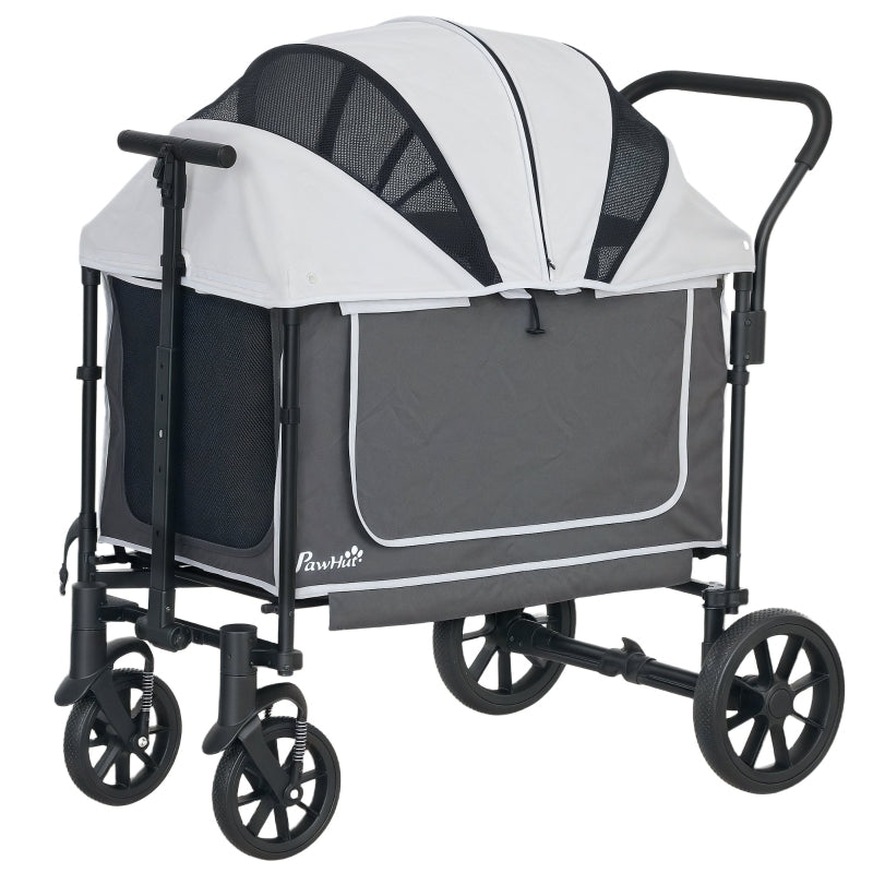 Dog Stroller Foldable, 30 kg, Dark Grey