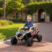 Electric Off-Road Vehicle for Children with Remote Control and LED Lights, Yellow