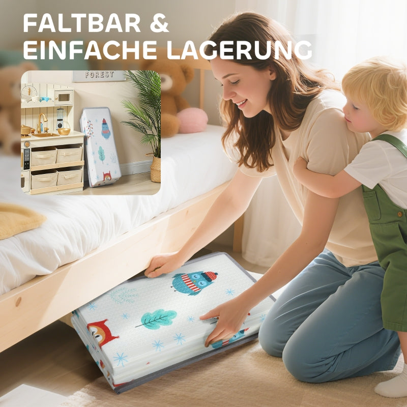 Baby Play Mat Non-Slip 1.5cm Thick Animal Pattern - Foam