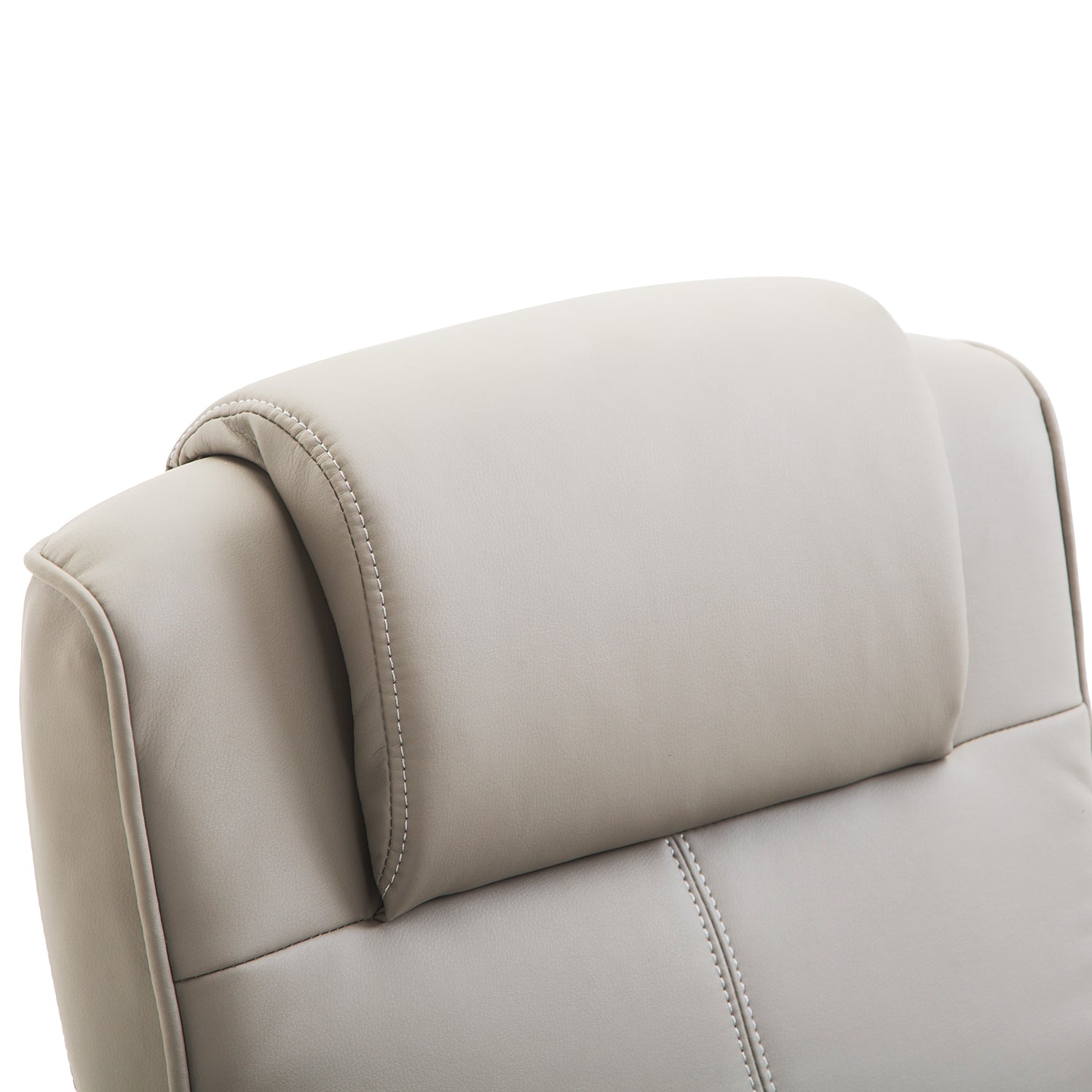Reclining TV Armchair, 360° Swivel with Footrest, Grey