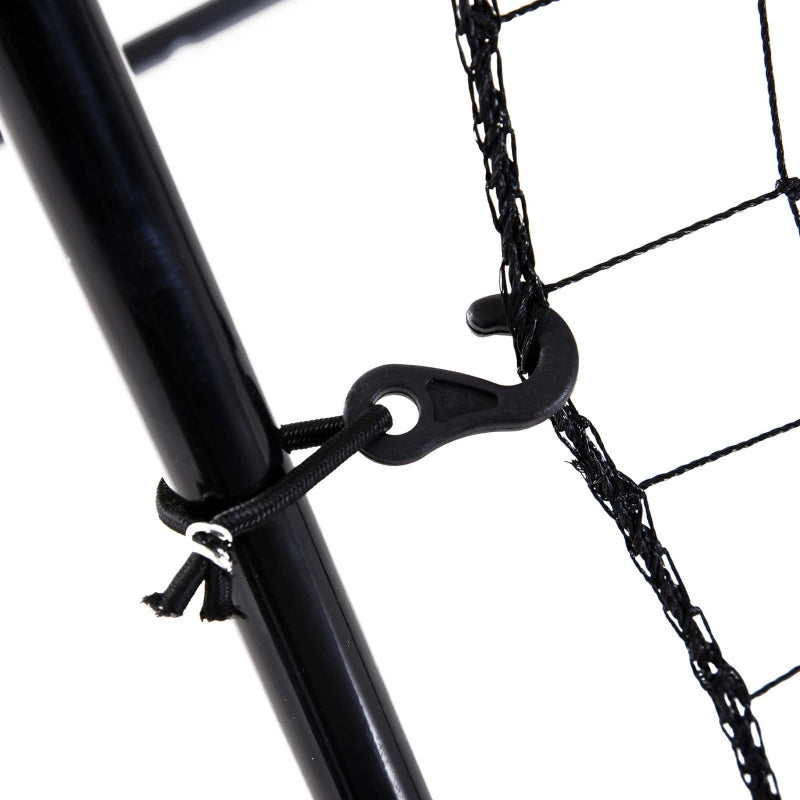 Baseball Rebound Net with Weatherproof Metal Frame and Green Hitting Zone, Metal