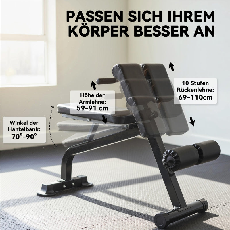Training Bench Steel Frame - Black