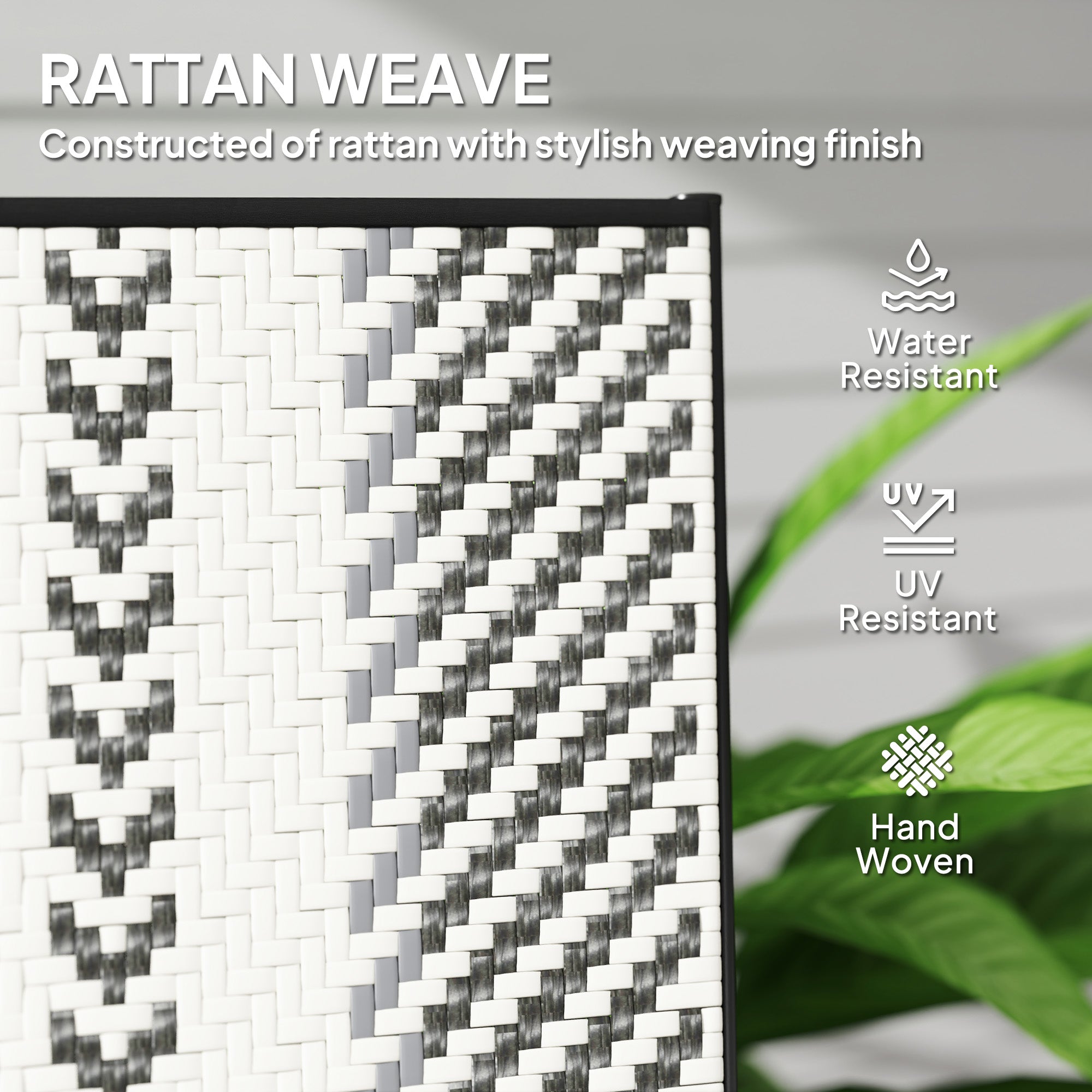 Rattan Garden Chairs Reclining Folding Grey