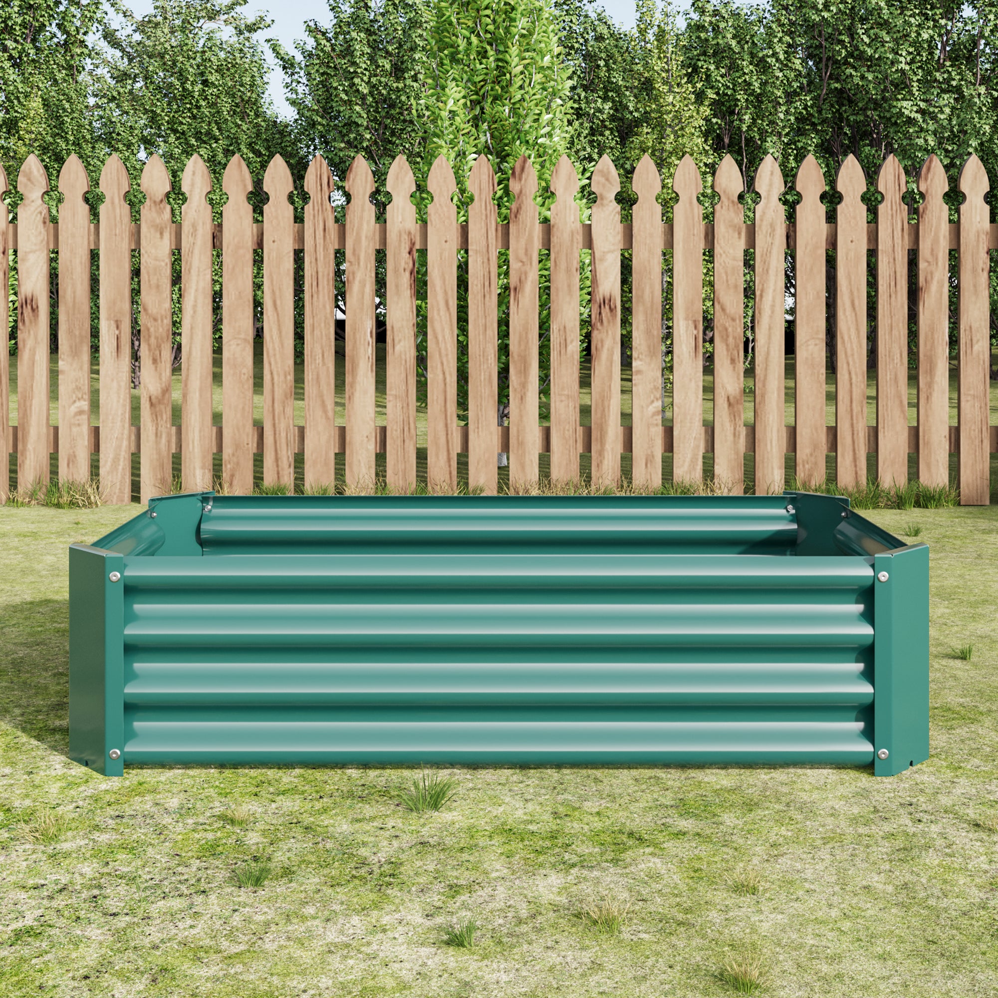 Raised Bed, Robust Metal Plant, Anthracite Steel