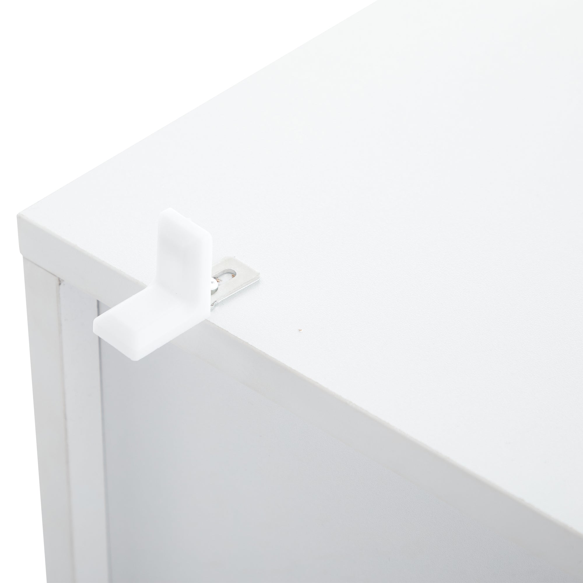 Sideboard, Modern Buffet Cabinet with 4 Compartments, 130 cm Wide, High-Gloss