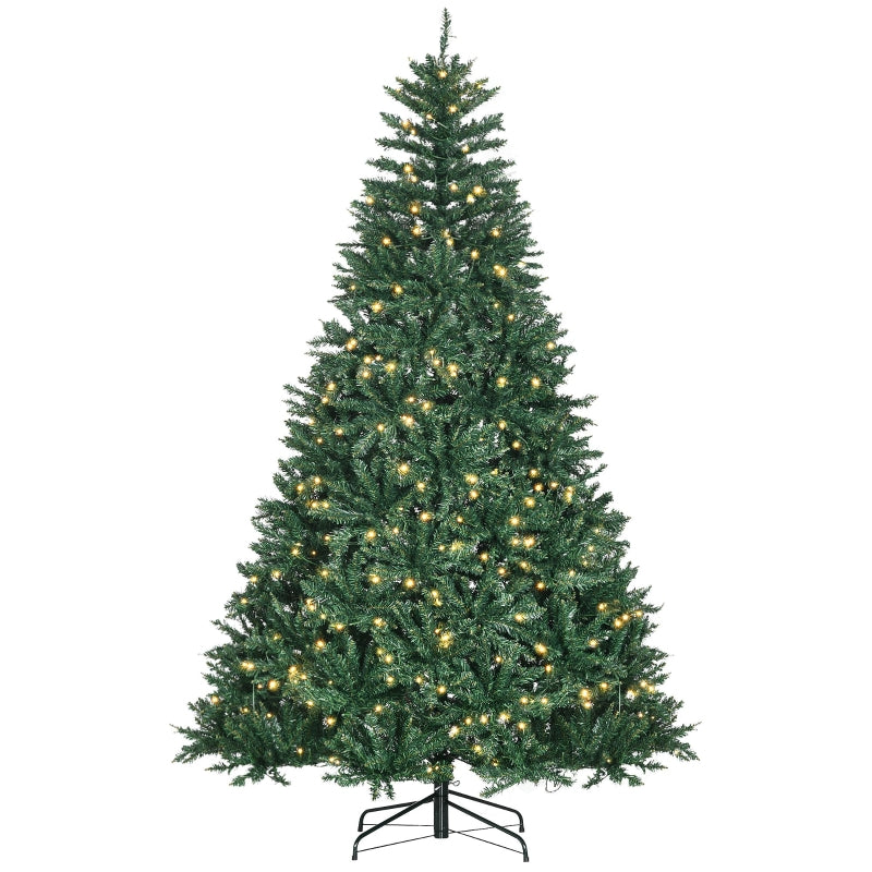 Christmas Tree, 700 Warm White LEDs, Flame Retardant, Green
