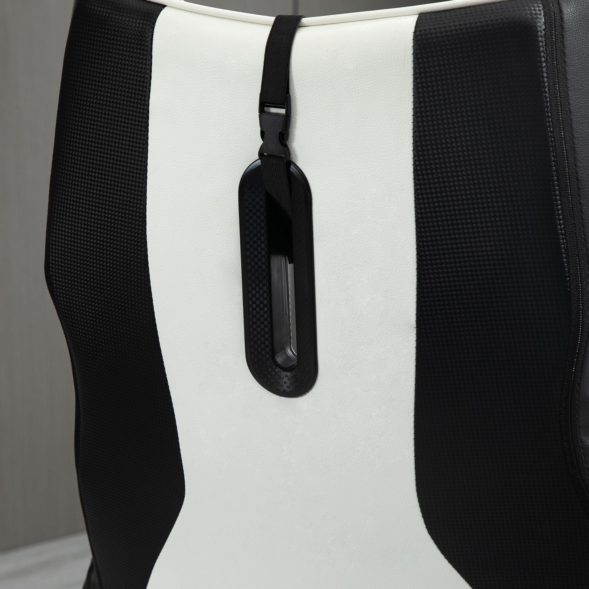 Vinsetto Gaming Chair ergonomic computer chair with rocking function, height adjustable steel black and white