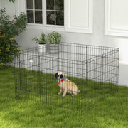 8 Panel DIY Dog Pen with Door, for Dogs, Small Animals, Indoor/Outdoor Use