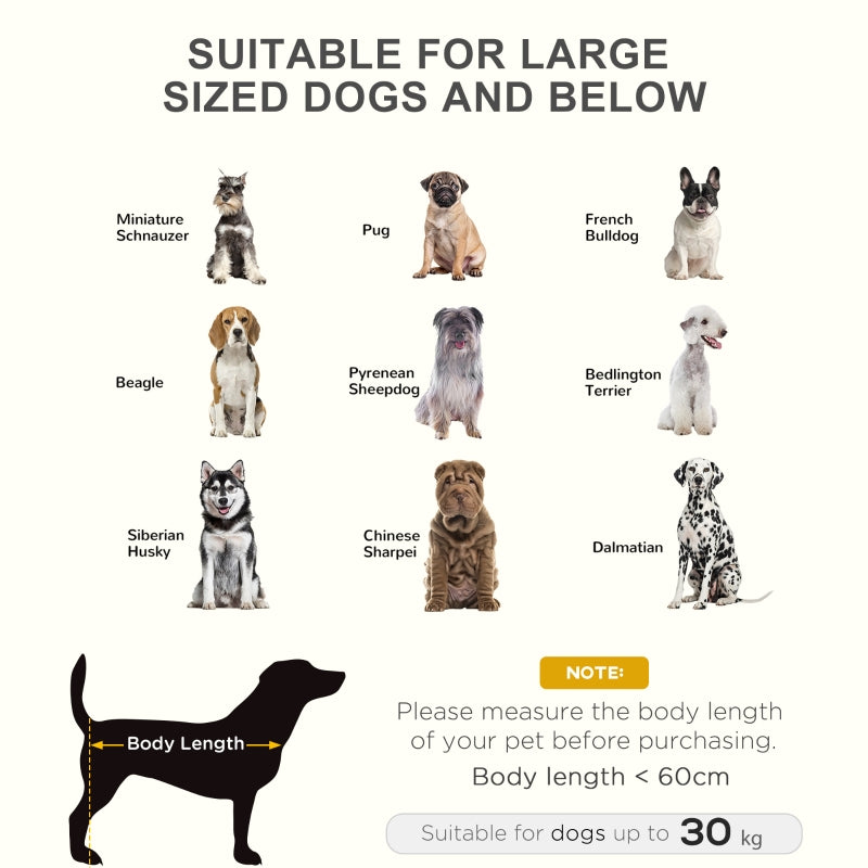 Raised Dog Bed, Elevated Cooling Portable Camping Pet Cot, Black Metal Frame