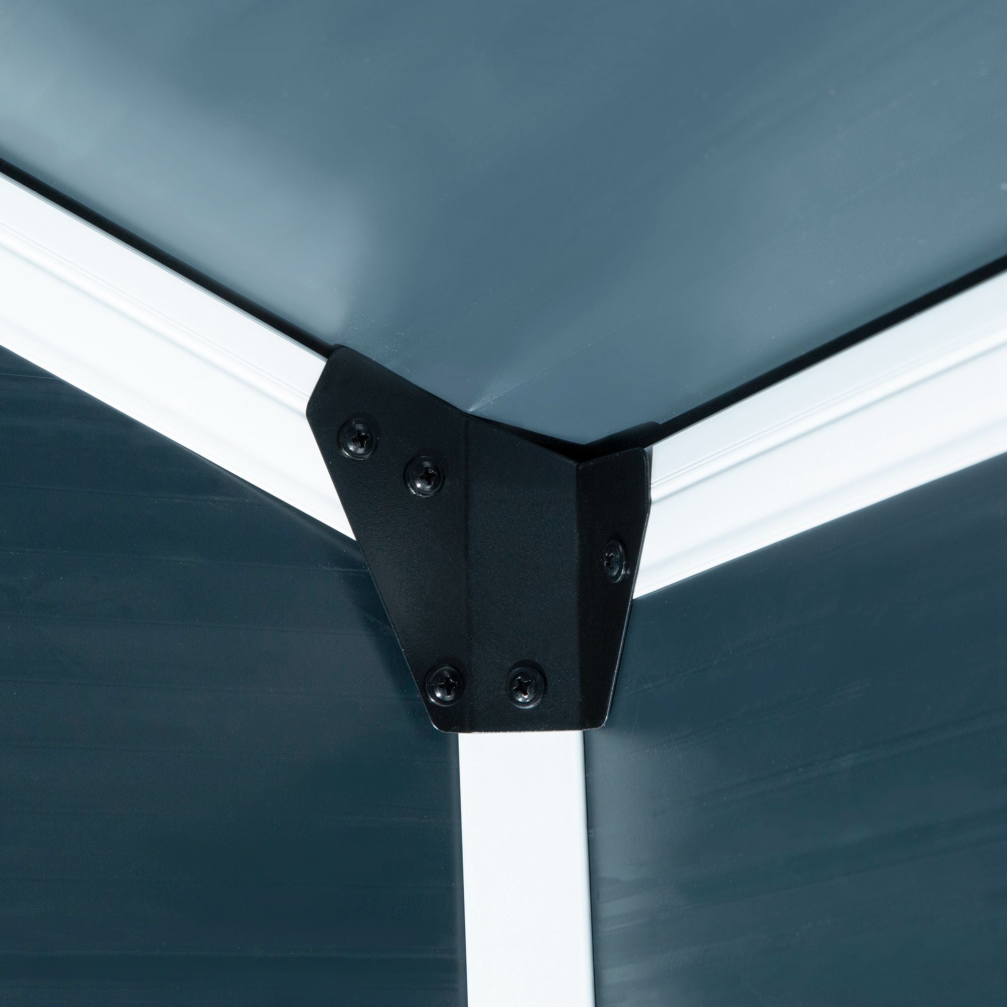 Garden Shed with Ventilation Window, Lean-to Metal, Grey