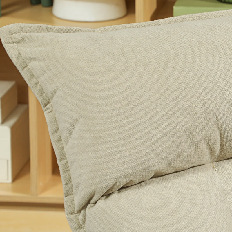 Floor Chair 360° Rotatable, 5-Way Adjustable, Foldable, Beige