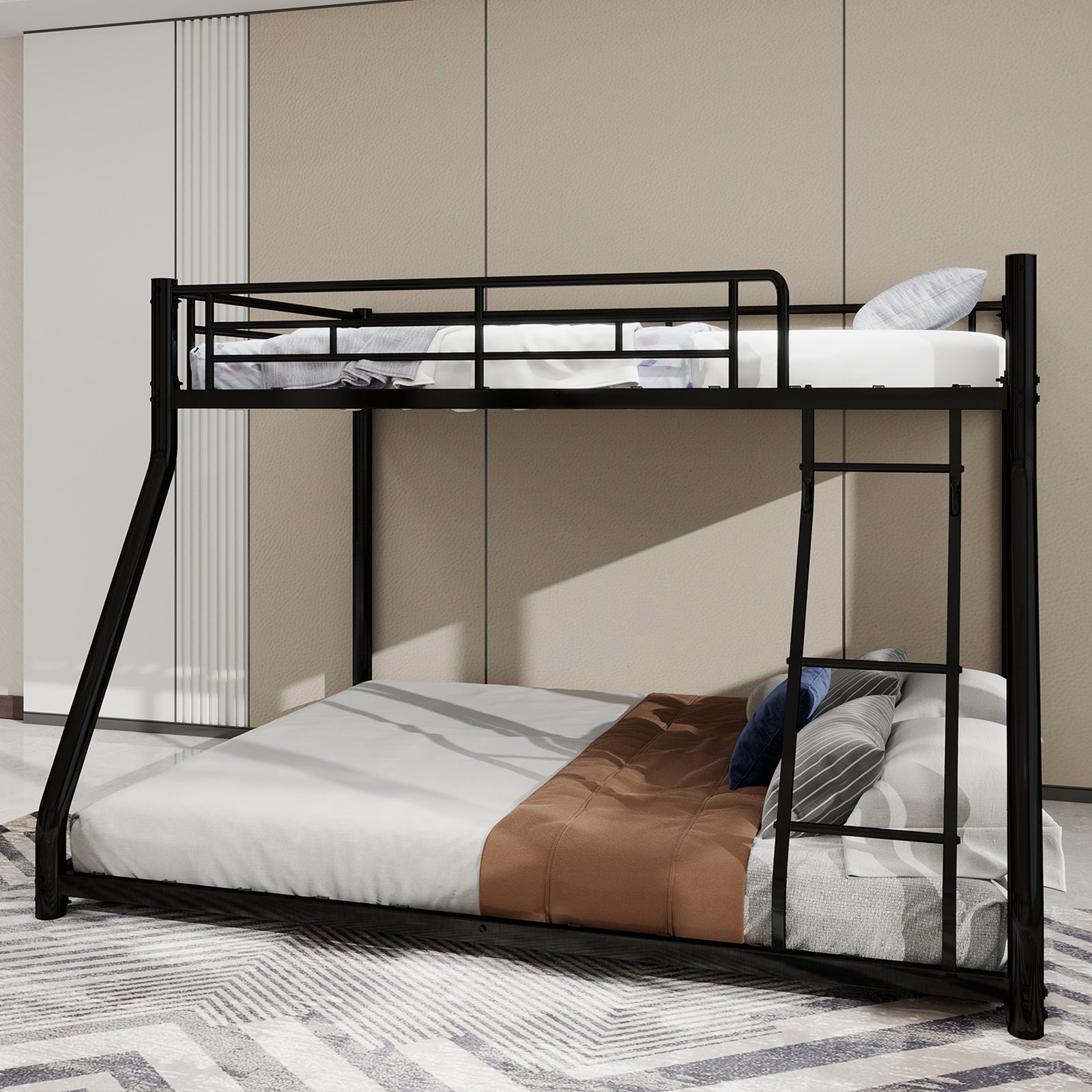 Bunk Bed, Twin Over Full, Metal