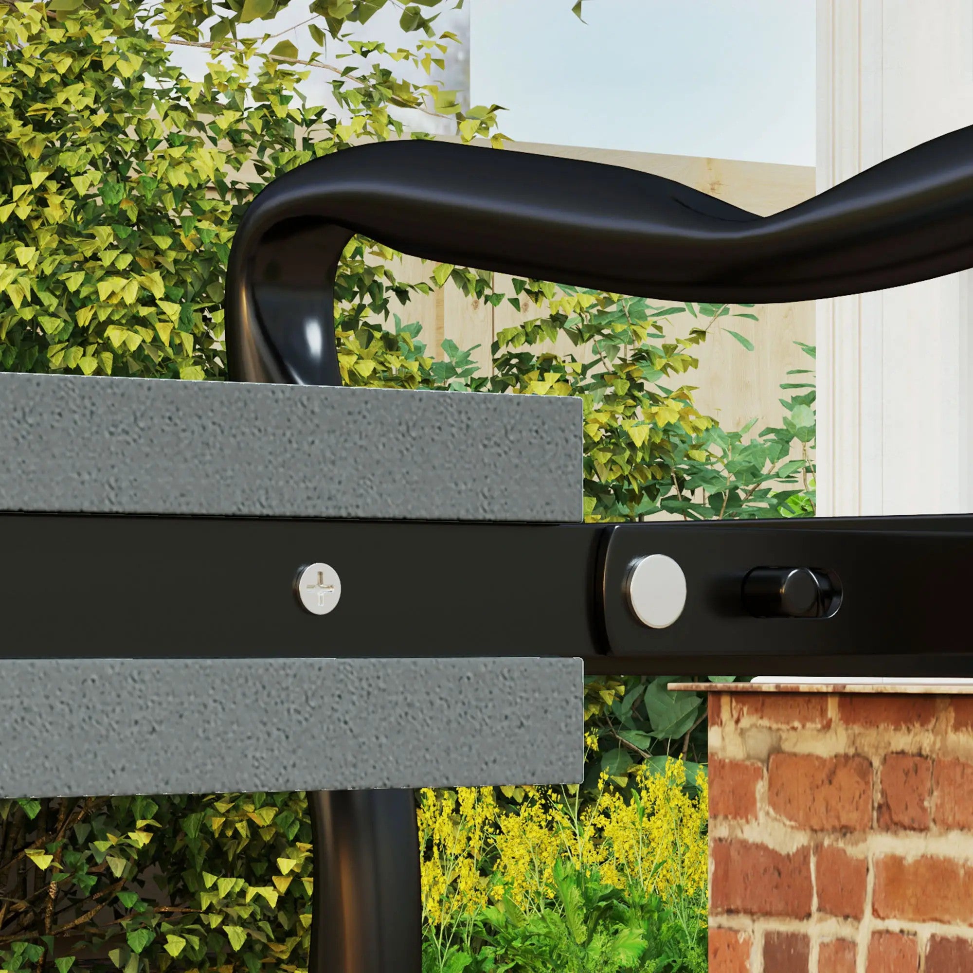 2 In 1 Garden Kneeler Seat, Foldable Knee Protector Bench, Grey