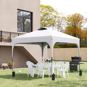 3 x 3M Pop Up Gazebo UPF 50+ Foldable Height Adjustable with Carrybag, White