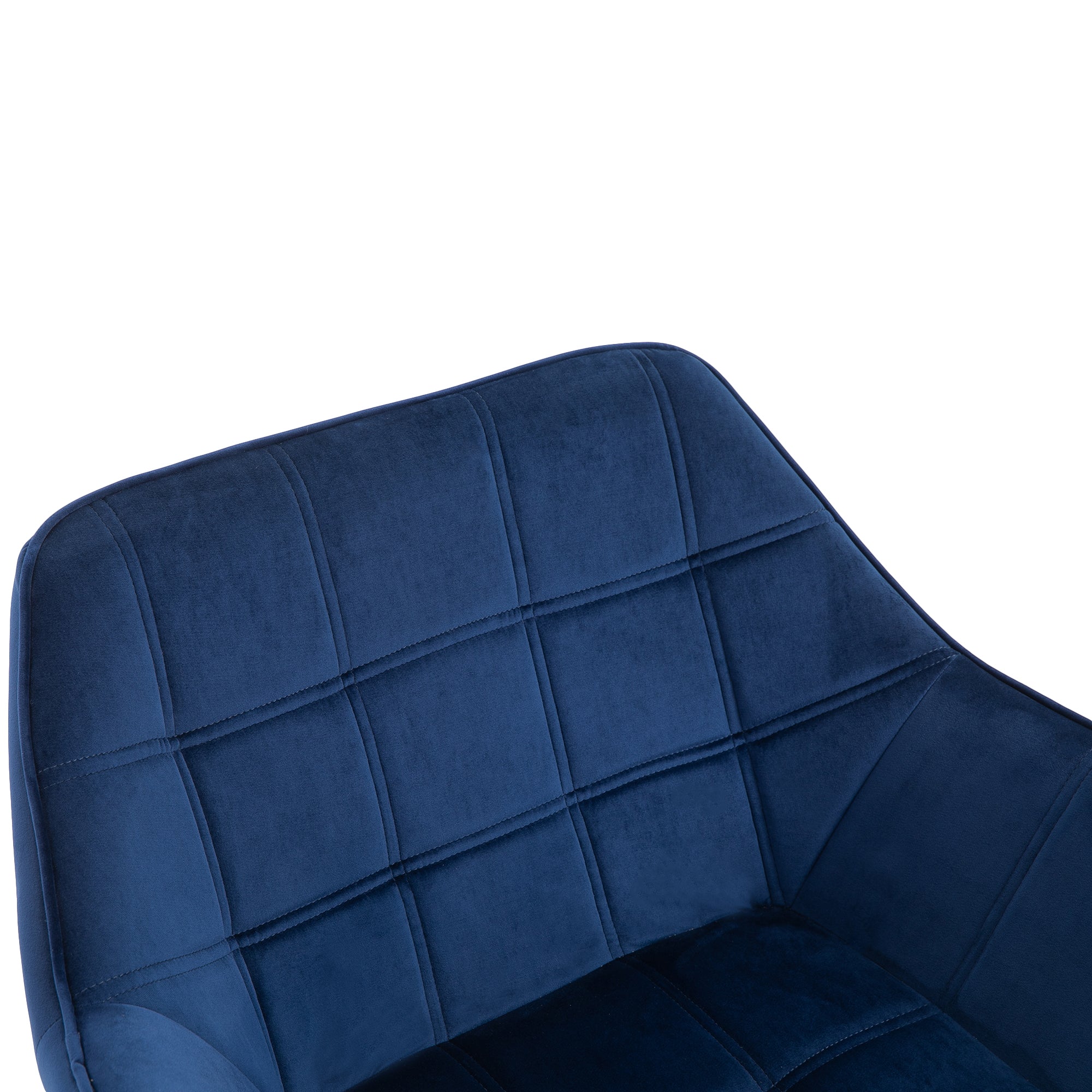 Armchair Accent Chair Wide Arms Slanted Back Blue
