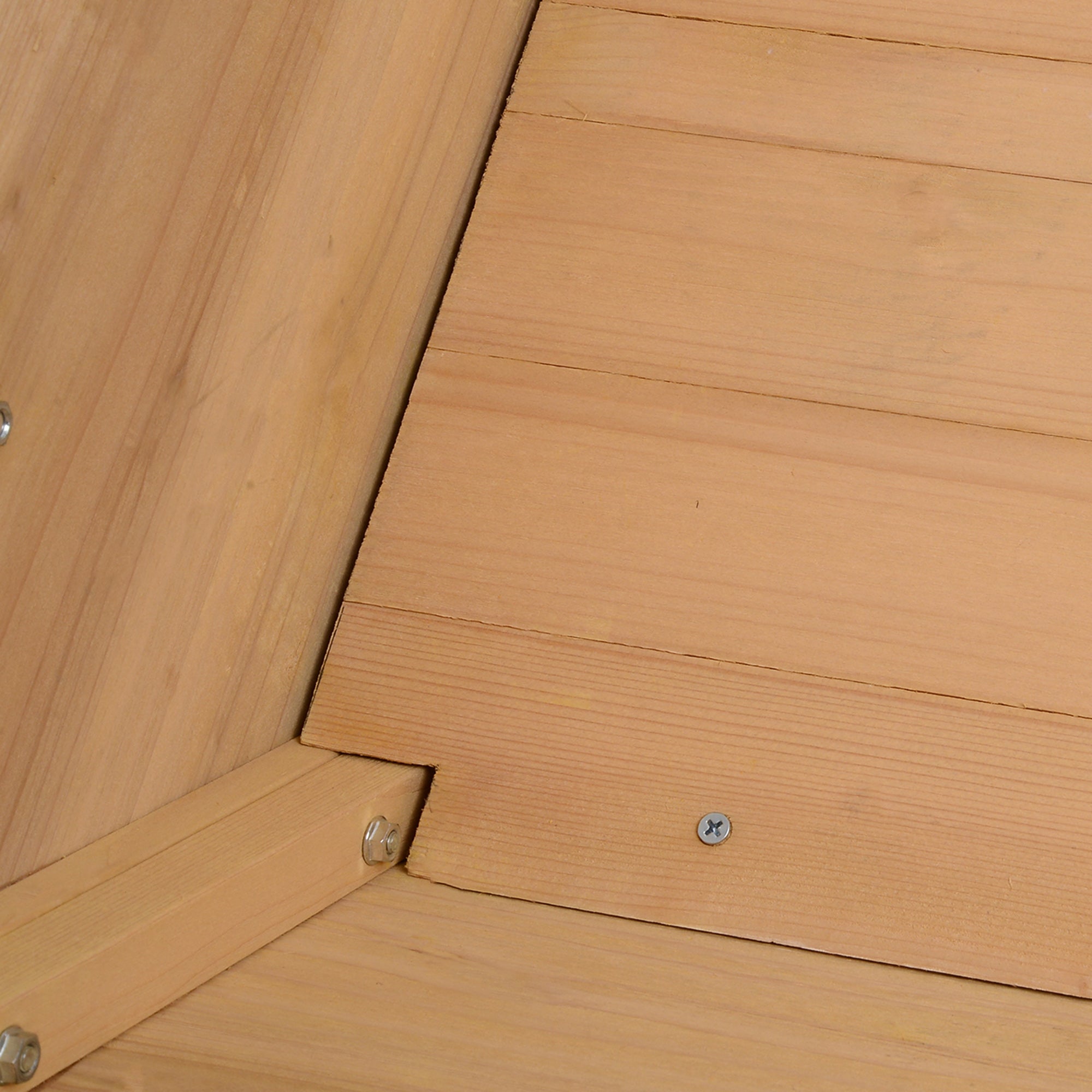 Large Raised Plant Stand, Trough Design, Fir Wood Oak Tone