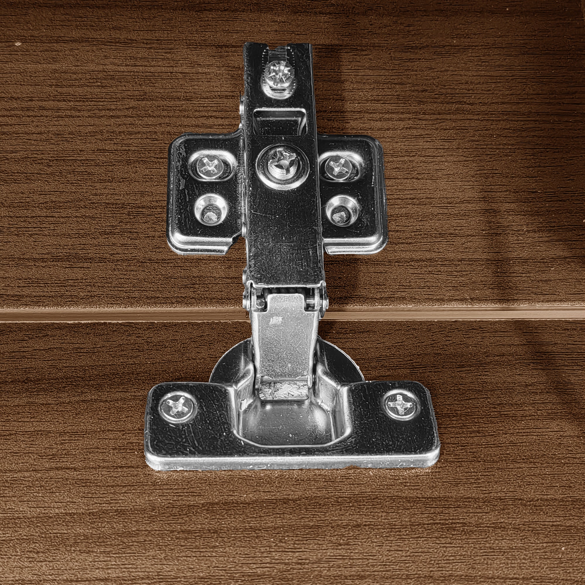 Modern TV Cabinet 180cm, Black and Wood Look