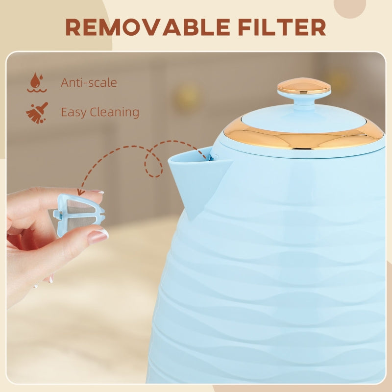 Kettle 3kW Rapid Boil Honeycomb - Light Blue