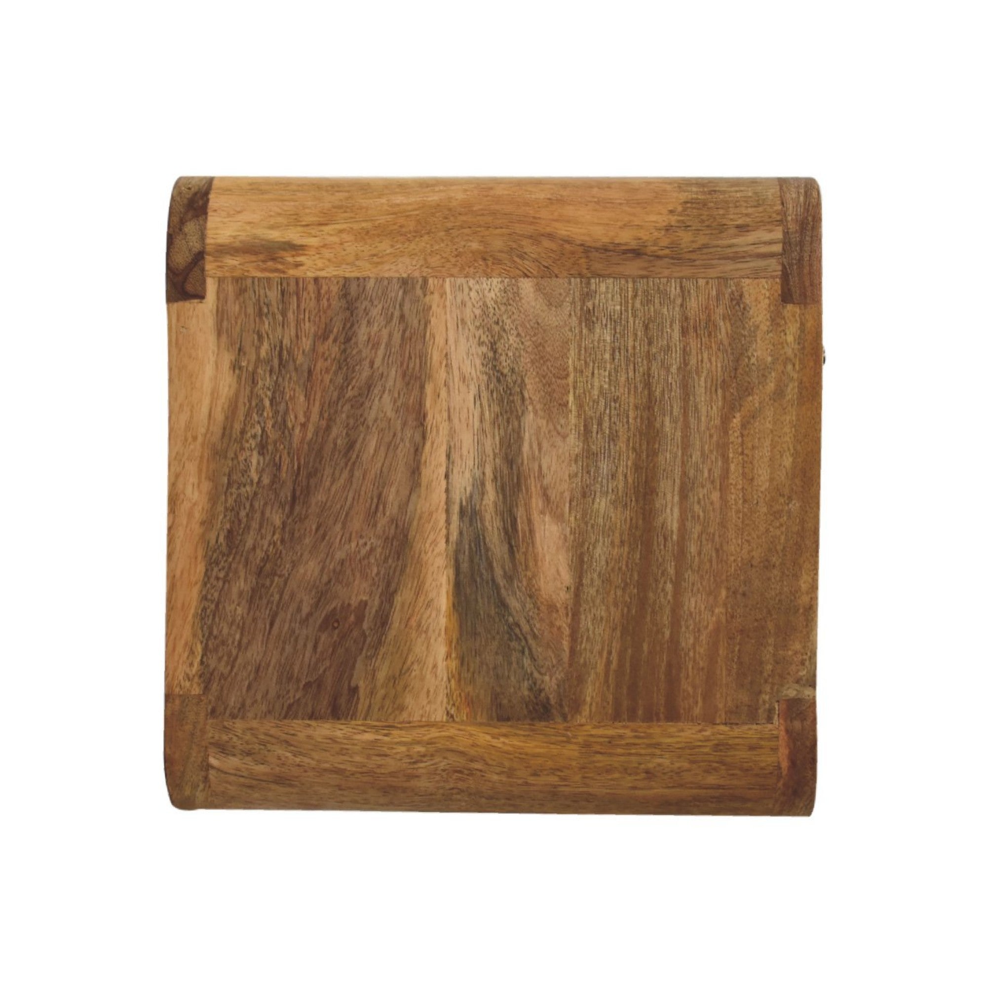 Mini Floating Open Bedside, 1 Drawer 1 Open Slot, Solid Wood Oak-ish Brown