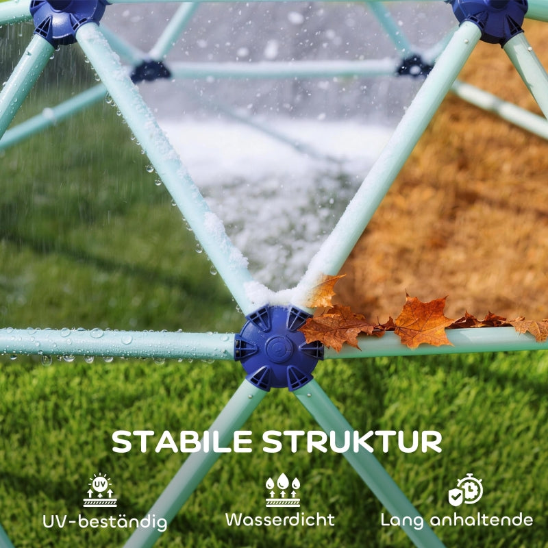 Climbing Dome, Ø182.5cm UV-Resistant Waterproof Frame for Ages 3-8, Blue Plastic