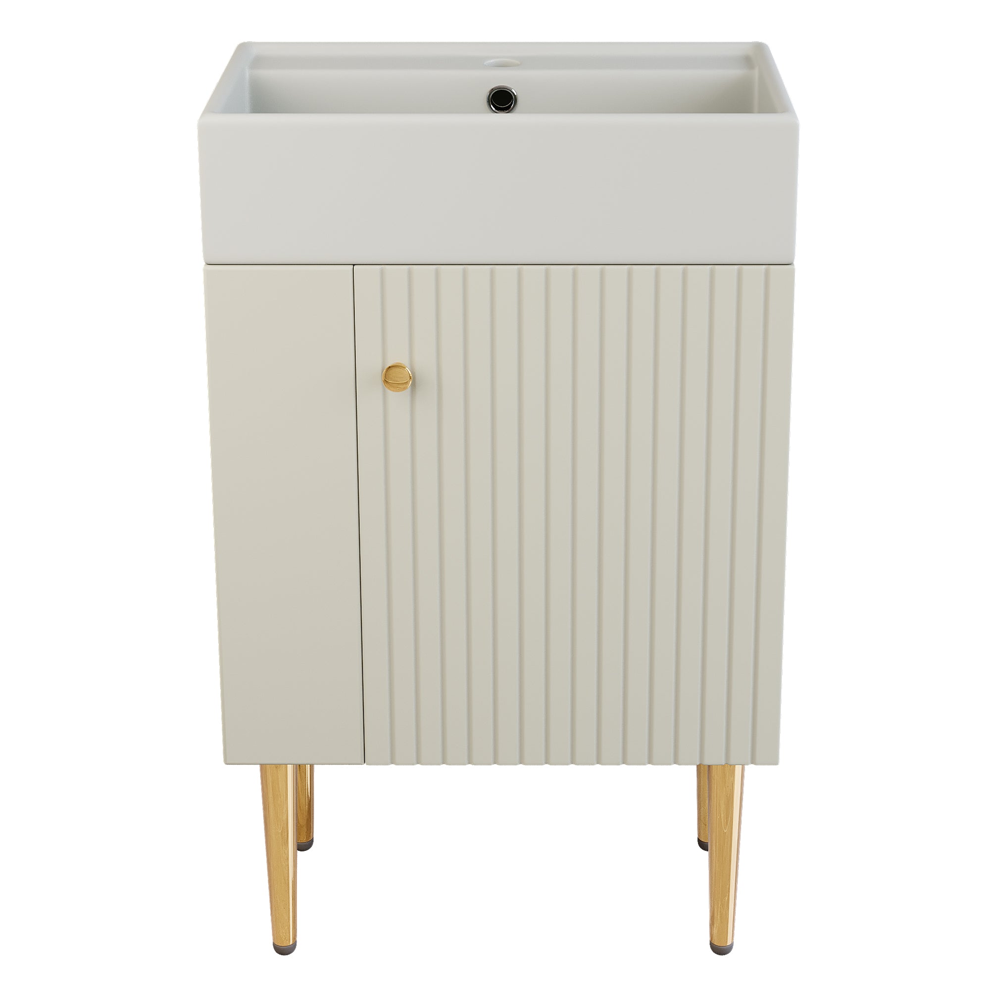 Bathroom Furniture Washbasin 55cm, Guest Bathroom Vanity Unit, White