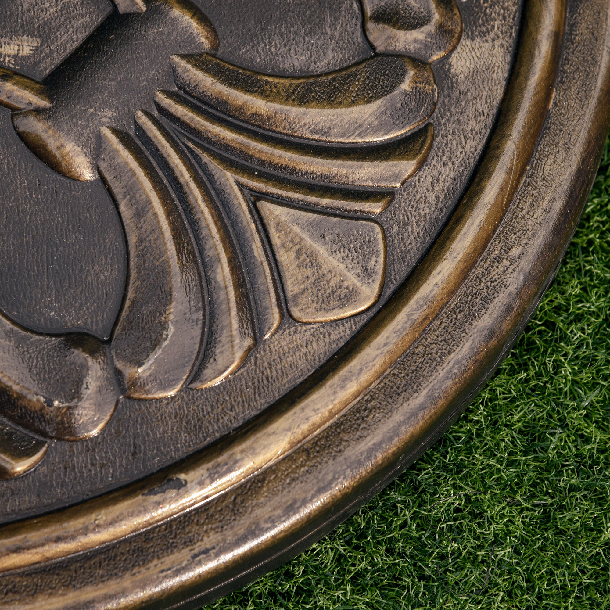 Parasol Base 13 kg Umbrella Holder Ø35/Ø38/Ø48mm, Plastic/Cement Antique Bronze